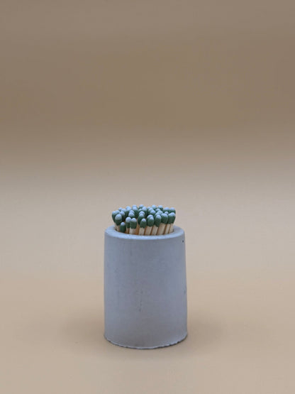 concrete matchstick holder