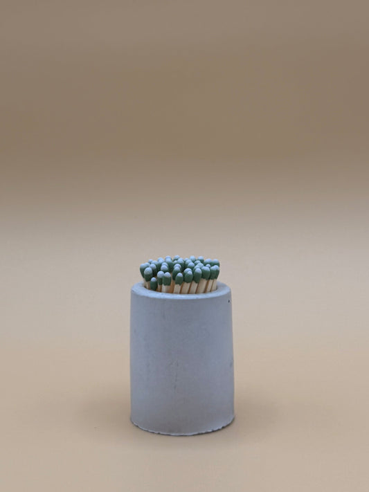 concrete matchstick holder